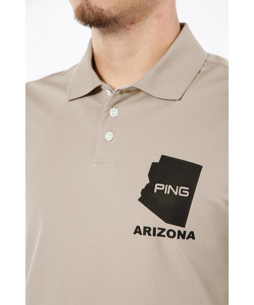 【セール】【PING APPAREL】ストレッチカノコ半袖ポロシャツ ＜EARLY AUTUMN＞ (MENS)（ポロシャツ）｜PING（ピン）