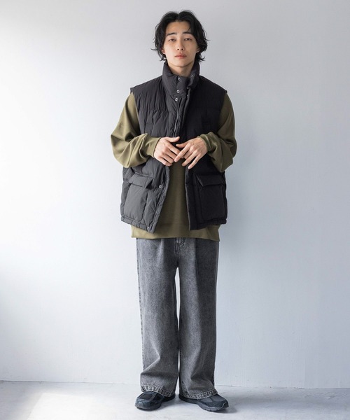 LOWRYS FARM（ローリーズファーム）の「エアサーマルスタンドベスト 116561（ダウンベスト・メンズ・ブルー/ブラック・FREE）」の3枚目の写真