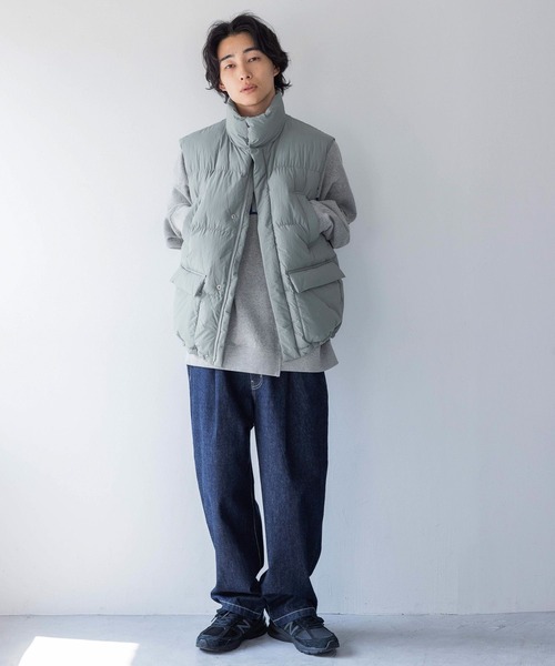 LOWRYS FARM（ローリーズファーム）の「エアサーマルスタンドベスト 116561（ダウンベスト・メンズ・ブルー/ブラック・FREE）」の7枚目の写真