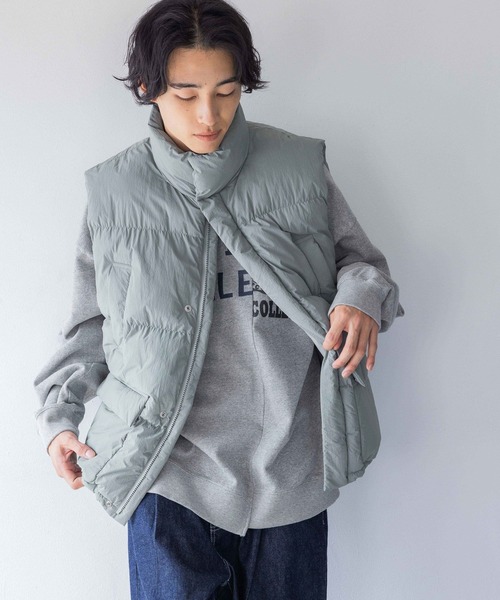 LOWRYS FARM（ローリーズファーム）の「エアサーマルスタンドベスト 116561（ダウンベスト・メンズ・ブルー/ブラック・FREE）」の9枚目の写真