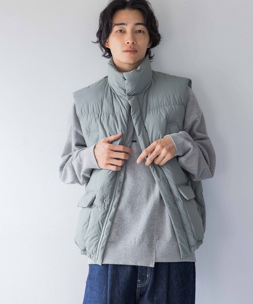 LOWRYS FARM（ローリーズファーム）の「エアサーマルスタンドベスト 116561（ダウンベスト・メンズ・ブルー/ブラック・FREE）」の10枚目の写真