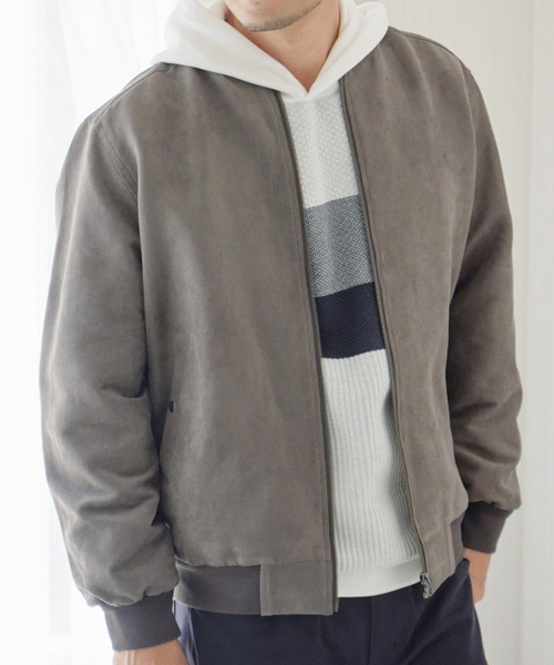 【セール】フェイクスエードブルゾン（ブルゾン）｜ikka（イッカ）