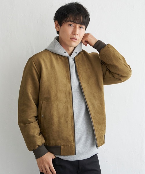 ikka（イッカ）の「フェイクスエードブルゾン（ブルゾン・メンズ・ベージュ/ブラック/スモークグレー・XL/L/M/S）」の6枚目の写真