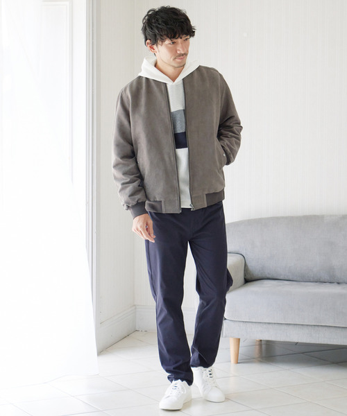 ikka（イッカ）の「フェイクスエードブルゾン（ブルゾン・メンズ・ベージュ/ブラック/スモークグレー・XL/L/M/S）」の10枚目の写真