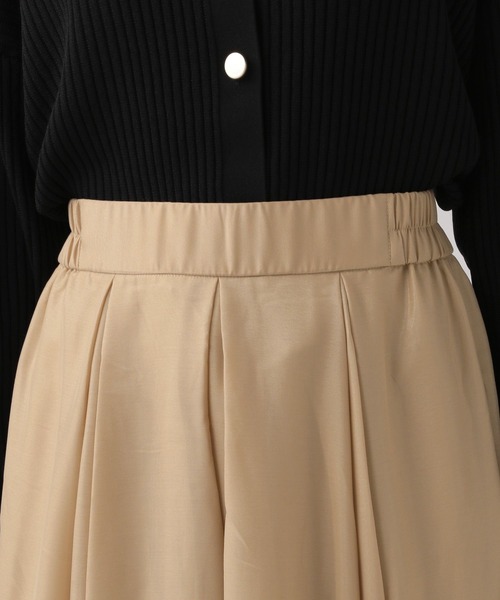 Elura（エルーラ）の「＜レギュラー／低身長サイズ＞艶フレアスカート/136360（スカート・レディース・ブルー系その他6/ベージュ/ライトブルー・FREE/FREE(S)）」の15枚目の写真