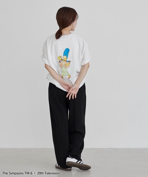 The Simpsons（ザ・シンプソンズ）の「THE SIMPSONS / ROCK STANLEY（ロックスタンレー）別注プリントTシャツ（Tシャツ/カットソー・メンズ・ワインレッド/ホワイト/ブラック/ダークブラウン・M/L/XL）」の6枚目の写真