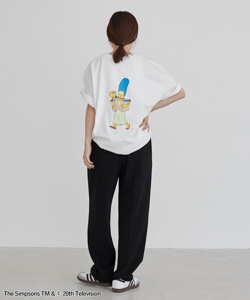 The Simpsons（ザ・シンプソンズ）の「THE SIMPSONS / ROCK STANLEY（ロックスタンレー）別注プリントTシャツ（Tシャツ/カットソー・メンズ・ワインレッド/ホワイト/ブラック/ダークブラウン・M/L/XL）」の8枚目の写真