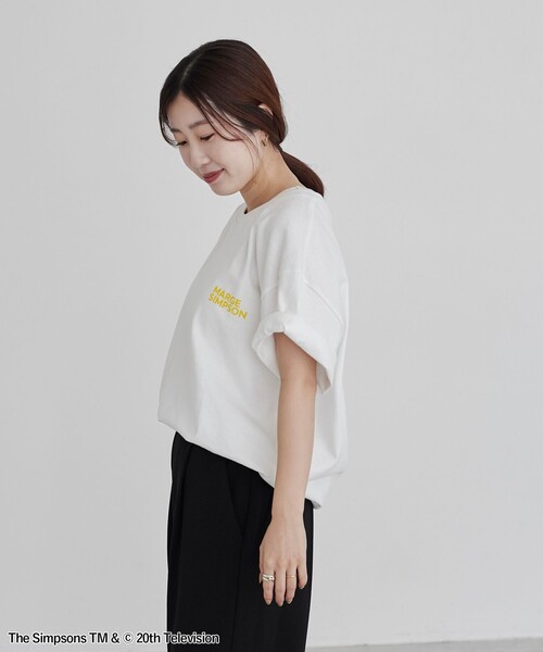 The Simpsons（ザ・シンプソンズ）の「THE SIMPSONS / ROCK STANLEY（ロックスタンレー）別注プリントTシャツ（Tシャツ/カットソー・メンズ・ワインレッド/ホワイト/ブラック/ダークブラウン・M/L/XL）」の9枚目の写真