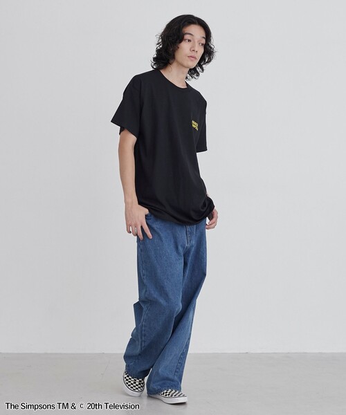 The Simpsons（ザ・シンプソンズ）の「THE SIMPSONS / ROCK STANLEY（ロックスタンレー）別注プリントTシャツ（Tシャツ/カットソー・メンズ・ワインレッド/ホワイト/ブラック/ダークブラウン・M/L/XL）」の12枚目の写真