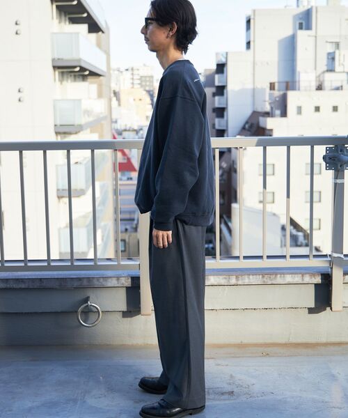 FFEIN(フェイン)】ワイドストレートタックスラックスパンツ