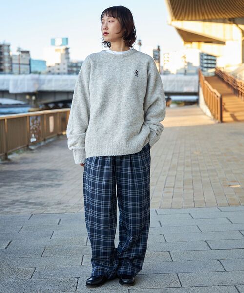 セール】【FFEIN(フェイン)】ワイドストレートタックスラックスパンツ