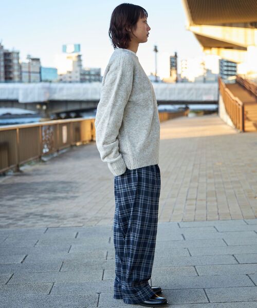 セール】【FFEIN(フェイン)】ワイドストレートタックスラックスパンツ