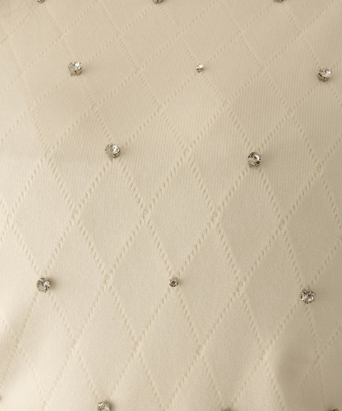Louiosy（ルオシー）の「【大きいサイズ】ビジューニットトップス（ニット/セーター・レディース・アイボリー/グレイッシュベージュ/ブラック・4L/3L）」の15枚目の写真