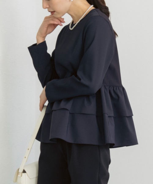 Sono（ソーノ）の「【新作 1/16発売】ご自宅でお洗濯可能/UVカット/ストレッチ/日本製【SONO/ソーノ】ｰﾃｨﾘﾃｨﾃｨｱｰﾄﾞPO（シャツ/ブラウス・レディース・ブラック/ホワイト/ネイビー・F）」の15枚目の写真