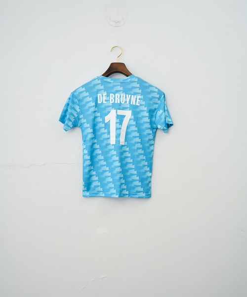 Auntie Rosa（アンティローザ）の「【ジュニア】マンチェスターシティ　プレイヤーズドライTシャツBLU（Tシャツ/カットソー・キッズ・A/C/B・120/130/140/150/160）」の3枚目の写真
