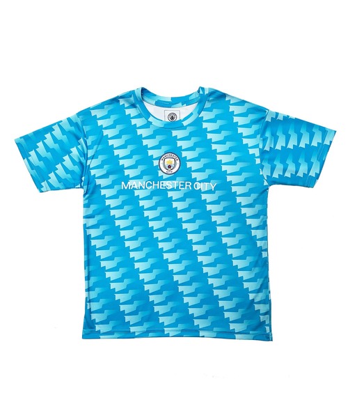 Auntie Rosa（アンティローザ）の「【ジュニア】マンチェスターシティ　プレイヤーズドライTシャツBLU（Tシャツ/カットソー・キッズ・A/C/B・120/130/140/150/160）」の4枚目の写真