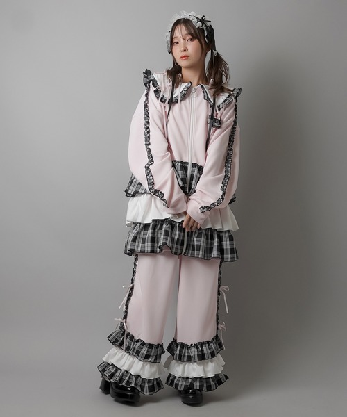 DARRDY（ダーディー）の「【DARRDY/ダーディー】フリルジャージパンツ/セットアップ対応（その他パンツ・レディース・ブラック/サックスブルー/ピンク・ONESIZE）」の21枚目の写真