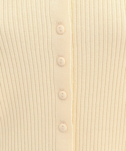 Andemiu（アンデミュウ）の「リブボートネックカーディガン159348