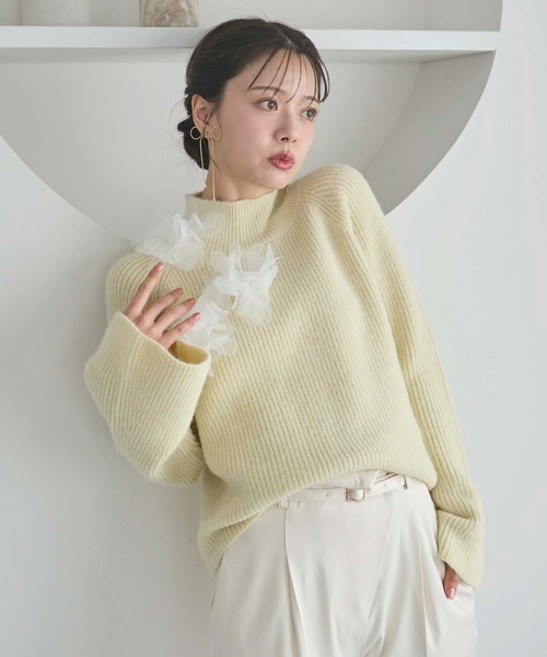 3点おまとめ◯エポカフラワーモチーフニットコート b619d69baa515baf8e9a85b3a459e1