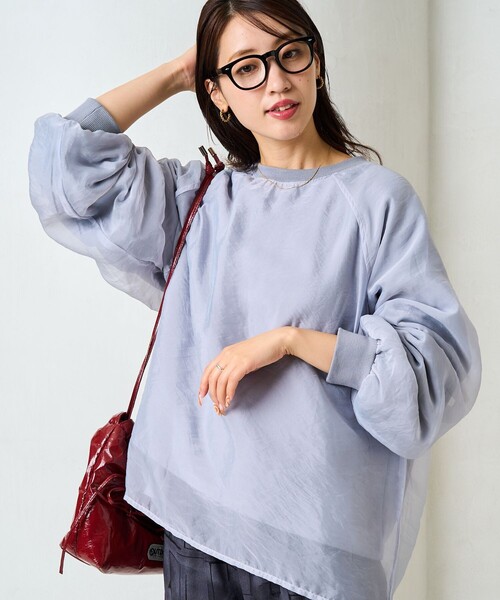 フリークスストア　マリークワント 袖刺繍 オーガンジー スウェット SALE／11%OFF】MARY QUANT 袖刺繍 オーガンジー スウェット 限定