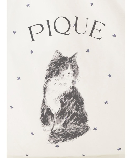 gelato pique(ジェラートピケ)の「CATエコバッグ(エコバッグ/サブバッグ・レディース・ピンク/オフホワイト・FREE)」の6枚目の写真