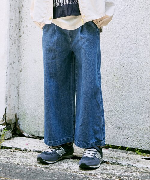 ikka（イッカ）の「レースアップワイドパンツ（120~160cm）（その他パンツ・キッズ・ブラウン系その他/ブルー/ライトグレー/ブラック・120/130/140/150/160）」の16枚目の写真