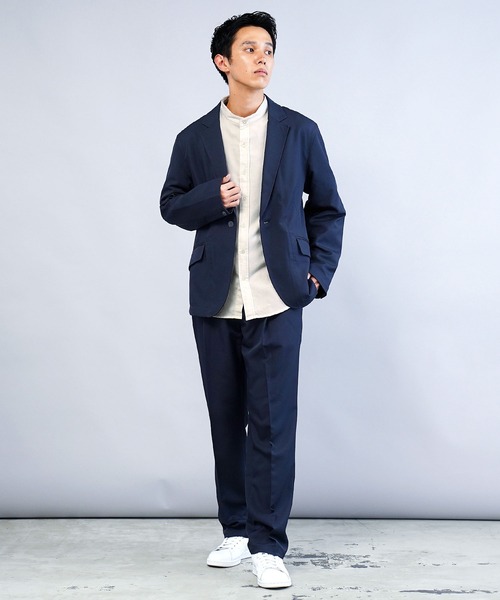 jiggys shop(ジギーズショップ)の「フランネルバンドカラー無地長袖シャツ(シャツ/ブラウス・メンズ・グレー/ブラック/グレー系その他/カーキ/ネイビー/ホワイト・X-LARGE/LARGE/MEDIUM/SMALL)」の16枚目の写真