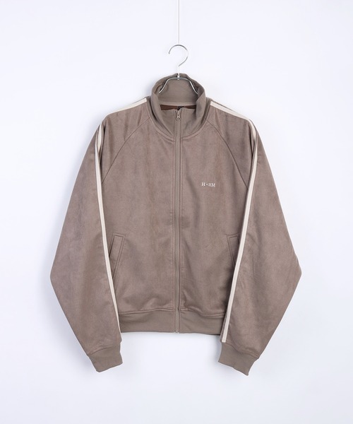 WESTSEA（ウエストシー）の「スウェードポンチ トラックジャケット 肩ライン入り（ブルゾン・メンズ・オフホワイト/ブラック/グレイッシュベージュ・M/L/XL）」の16枚目の写真