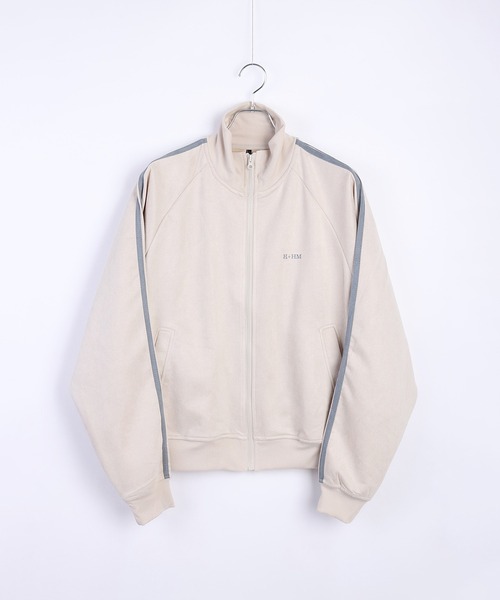WESTSEA（ウエストシー）の「スウェードポンチ トラックジャケット 肩ライン入り（ブルゾン・メンズ・オフホワイト/ブラック/グレイッシュベージュ・M/L/XL）」の10枚目の写真