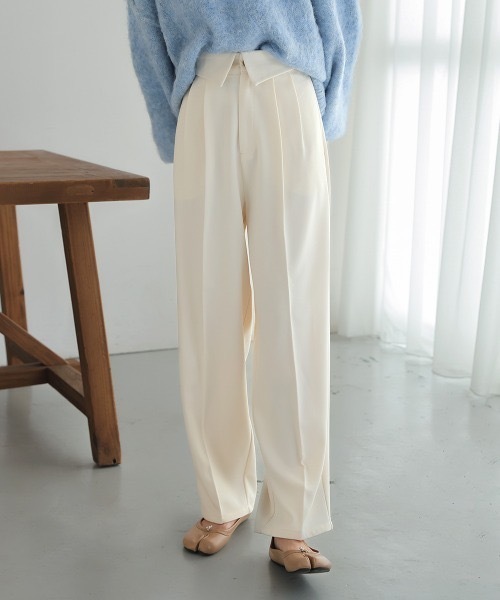 Bab（バブ）の「2WAYハイウエストスラックス（スラックス・レディース・ピンク/アイボリー/チャコールグレー・M/S/L）」の11枚目の写真