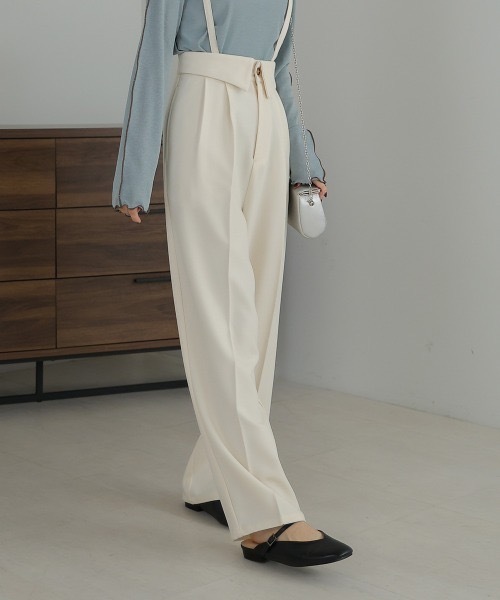 Bab（バブ）の「2WAYハイウエストスラックス（スラックス・レディース・ピンク/アイボリー/チャコールグレー・M/S/L）」の20枚目の写真
