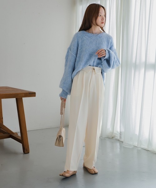 Bab（バブ）の「2WAYハイウエストスラックス（スラックス・レディース・ピンク/アイボリー/チャコールグレー・M/S/L）」の17枚目の写真