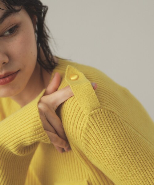 セール】ミリタリーワイドリブニット【洗える】（ニット/セーター