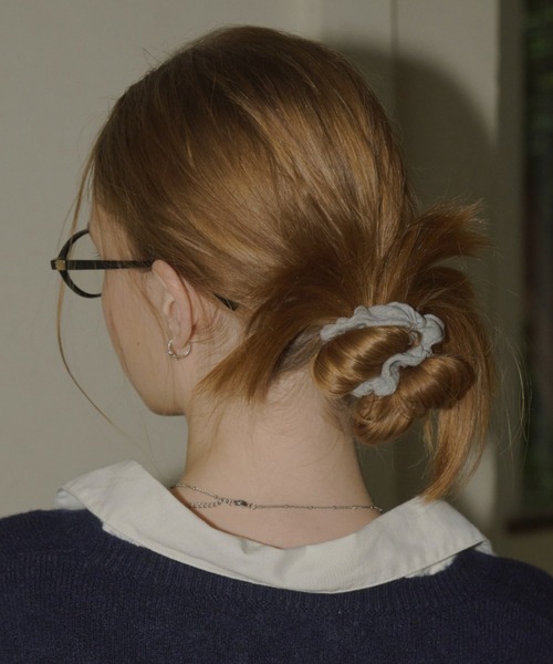 GIUNON(ジウノン)の「cotton charm mini chouchou / コットンチャームミニシュシュ(シュシュ・レディース・アイボリー/ブラック/グレー/レッド・FREE)」の4枚目の写真