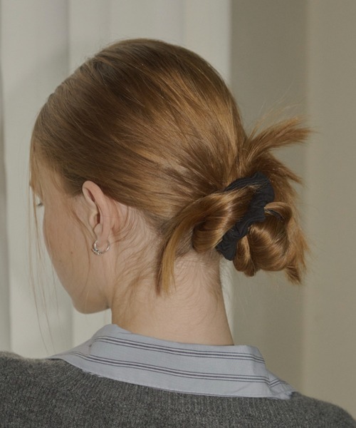 GIUNON(ジウノン)の「cotton charm mini chouchou / コットンチャームミニシュシュ(シュシュ・レディース・アイボリー/ブラック/グレー/レッド・FREE)」の3枚目の写真