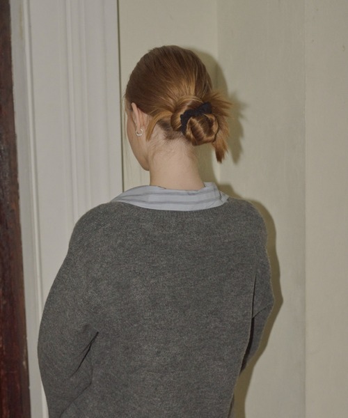 GIUNON(ジウノン)の「cotton charm mini chouchou / コットンチャームミニシュシュ(シュシュ・レディース・アイボリー/ブラック/グレー/レッド・FREE)」の10枚目の写真