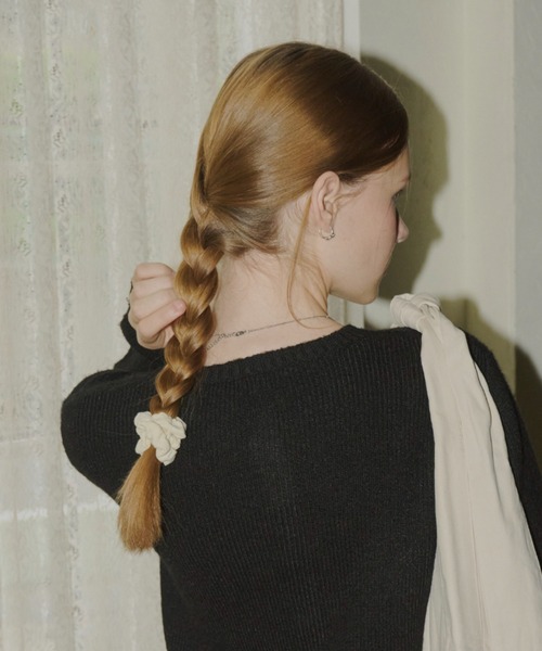 GIUNON(ジウノン)の「cotton charm mini chouchou / コットンチャームミニシュシュ(シュシュ・レディース・アイボリー/ブラック/グレー/レッド・FREE)」の8枚目の写真