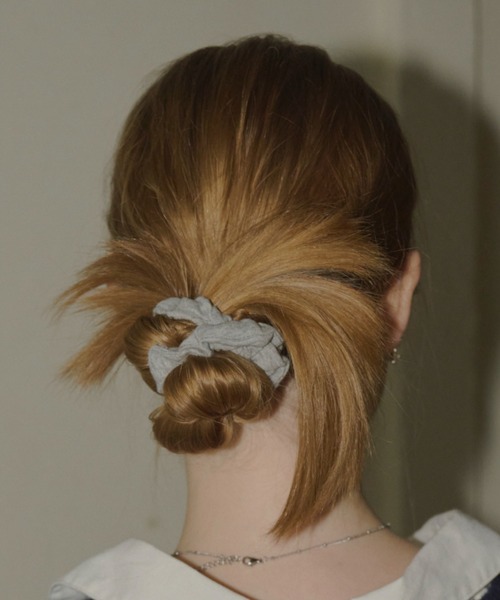 GIUNON(ジウノン)の「cotton charm mini chouchou / コットンチャームミニシュシュ(シュシュ・レディース・アイボリー/ブラック/グレー/レッド・FREE)」の15枚目の写真