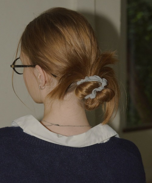 GIUNON(ジウノン)の「cotton charm mini chouchou / コットンチャームミニシュシュ(シュシュ・レディース・アイボリー/ブラック/グレー/レッド・FREE)」の14枚目の写真