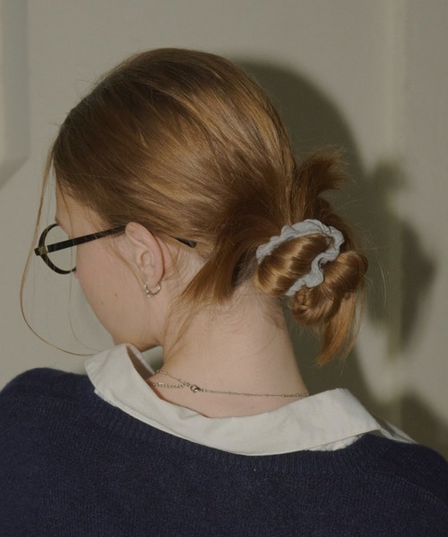 GIUNON(ジウノン)の「cotton charm mini chouchou / コットンチャームミニシュシュ(シュシュ・レディース・アイボリー/ブラック/グレー/レッド・FREE)」の17枚目の写真