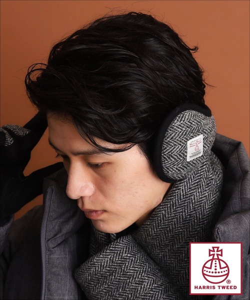 HARRIS TWEED（ハリスツイード）の「◆【HARRIS TWEED／ハリスツイード】イヤーマフ（イヤーマフ・メンズ・モスグリーン系1/ブルー系その他3/チャコールグレー/ベージュ系8・00）」の2枚目の写真