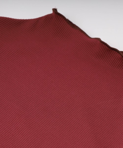 URBAN CHERRY(アーバンチェリー)の「ショルダーフリルリブトップス(Tシャツ/カットソー・キッズ・ブルー/オレンジ/ブラウン・100cm/110cm/120cm/130cm)」の19枚目の写真