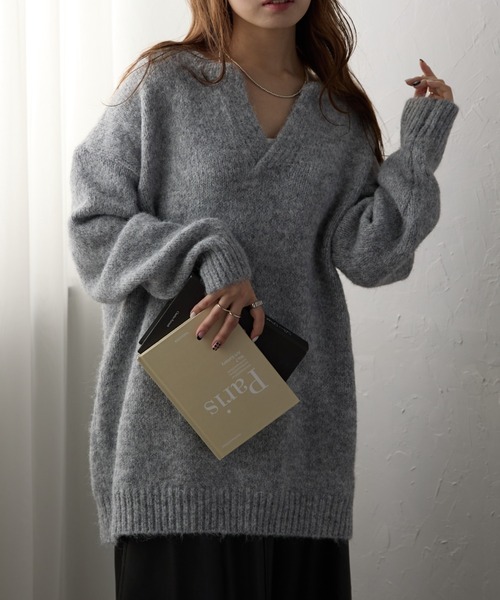 しょうゆ様【ヨーロッパ古着】デザインウールジャケット プルオーバー ニット Knit / Sweater / Cardigan | 古着屋 grin days memory 【公式