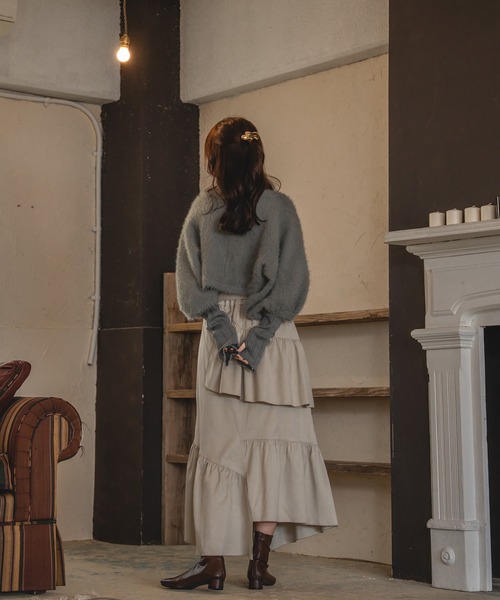 セール】shaggy bolero set volume sleeve onepiece / シャギーボレロ