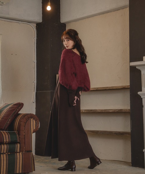 セール】shaggy bolero set volume sleeve onepiece / シャギーボレロ