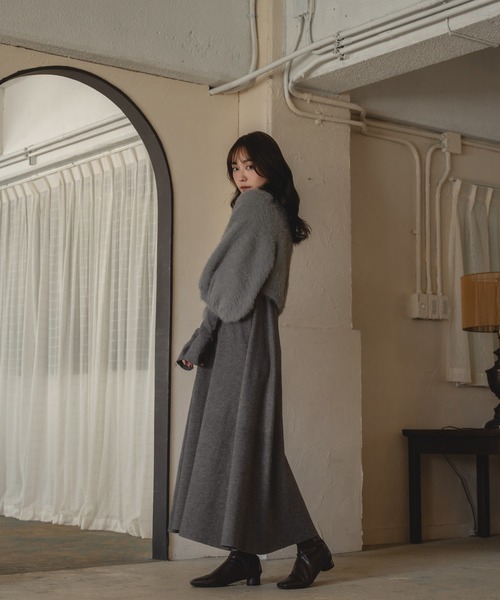 セール】shaggy bolero set volume sleeve onepiece / シャギーボレロ