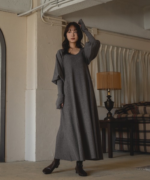 セール】shaggy bolero set volume sleeve onepiece / シャギーボレロ