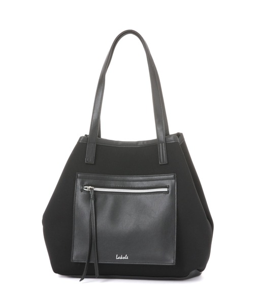 LAKOLE（ラコレ）の「ネオプレーンフロントポケットトートバッグ3 / 253209（トートバッグ・レディース・ブラック/オフホワイト/カーキ・FREE）」の20枚目の写真