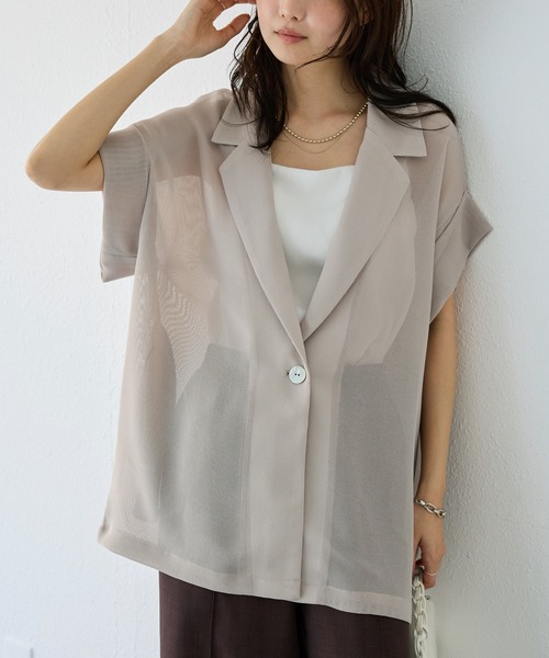 24SS メッシュハーフスリーブジャケット 19sj-8_01.jpg
