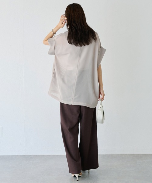 セール】【洗える】メッシュハーフスリーブジャケット